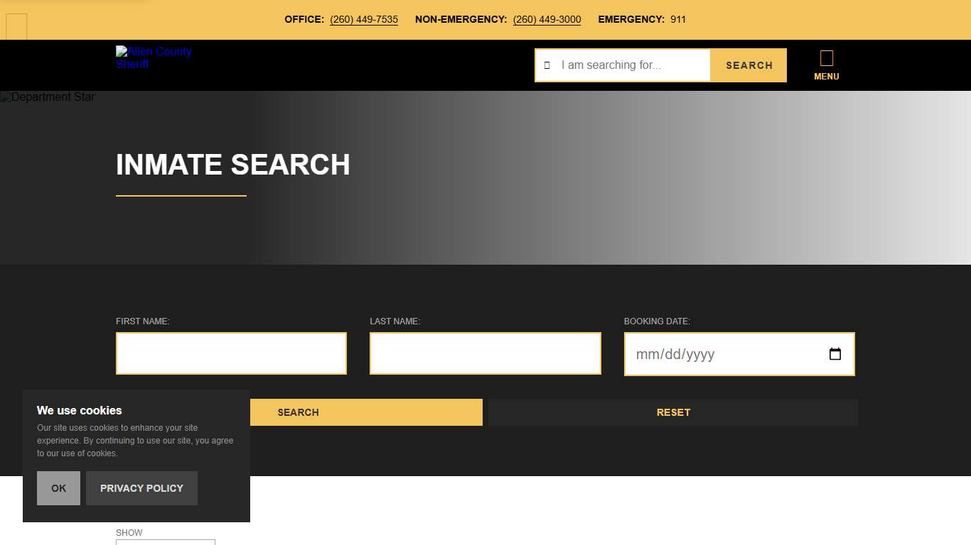 Inmate Search - Allen County Sheriff